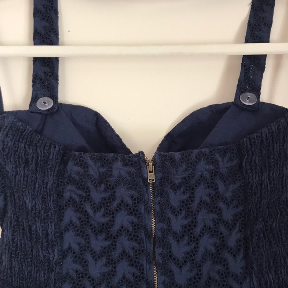 Anthropologie Navy Halter Dress - Picture 5 of 8